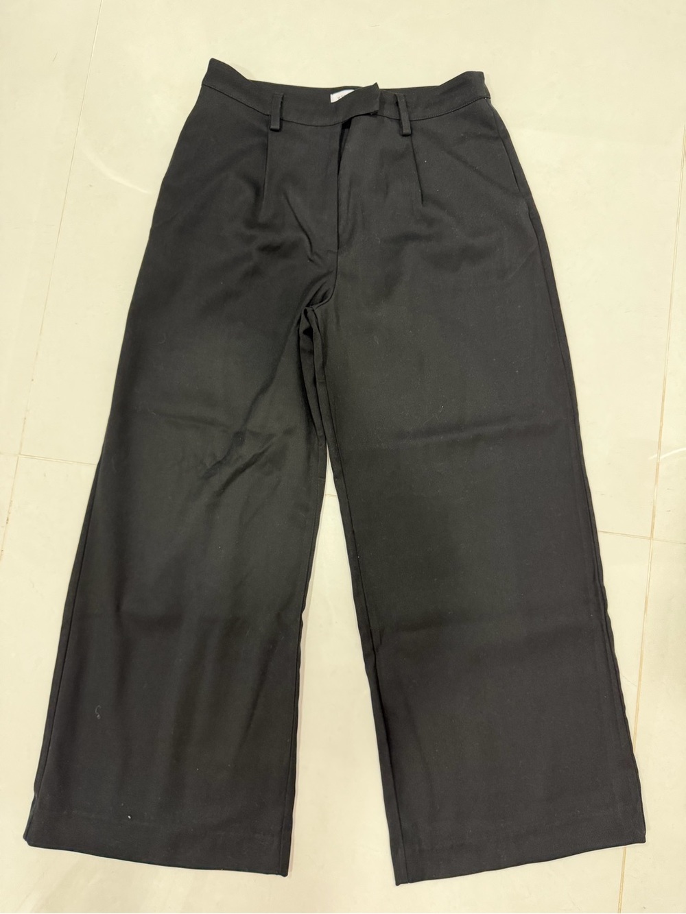 We Wore What Black Wide-Leg Dress Pants